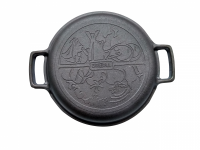 Gusseisen Kochtopf 6 L mit Grillpfanne