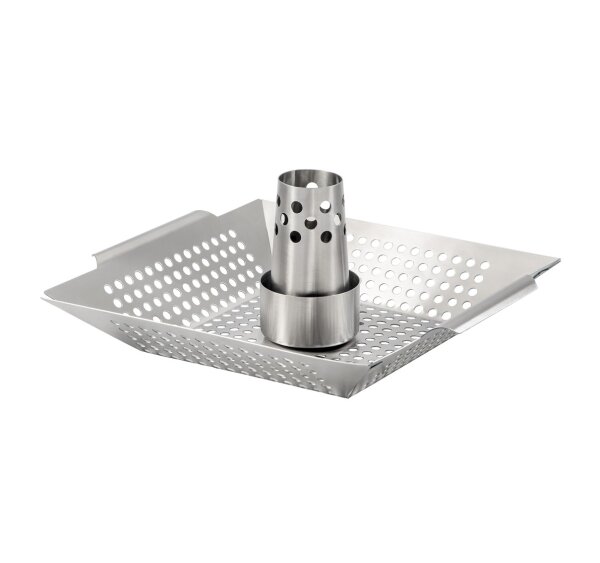Hähnchen Grillkorb aus Edelstahl 35x31cm