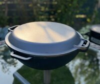 Gusseisen Kasan 12 L mit GRILLDECKEL