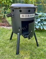 Kasan 12 Liter mit Grilldeckel Gusseiaen mit Ofen Gulaschkessel