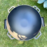 Kasan 12 Liter mit Grilldeckel Gusseiaen mit Ofen Gulaschkessel
