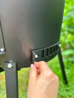 Utschak mit 2 Ablagen + Gusseisen Kasan 10 L. mit Pfannendeckel KAZAN WOK Set