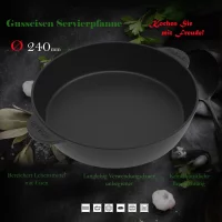 ROBARI Gusseisen Schmorpfanne Ø 24cm