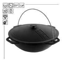 4 Liter Gusseisen Kasan Wok ASIA mit Deckel